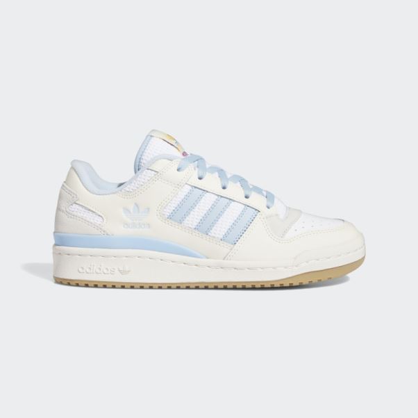 Chaussures Adidas Forum Mid Blanches