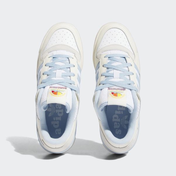 Chaussures Adidas Forum Mid Blanches