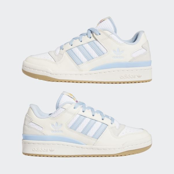 Chaussures Adidas Forum Mid Blanches
