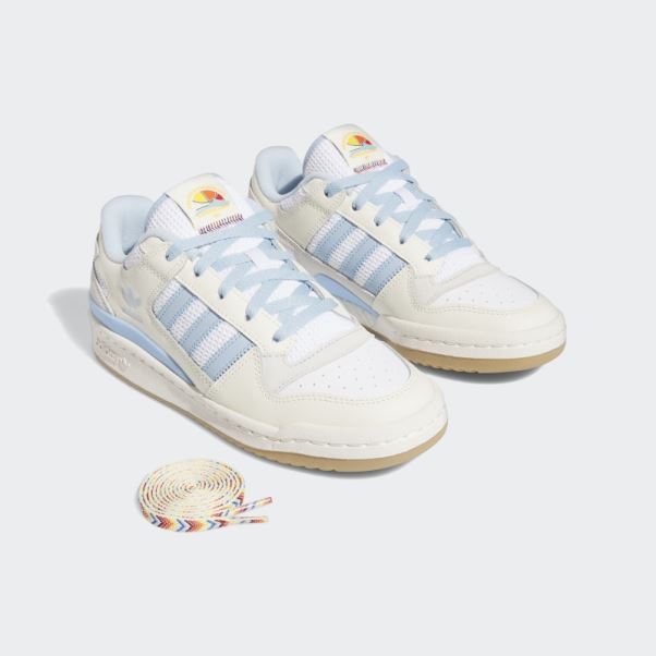 Chaussures Adidas Forum Mid Blanches
