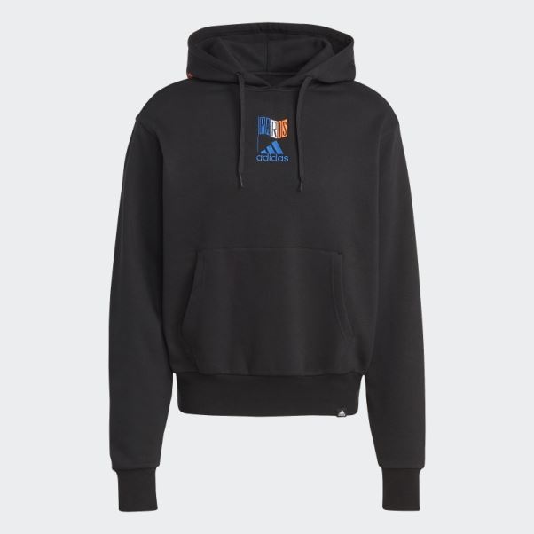 Adidas Sweat à Capuche Graphique Noir