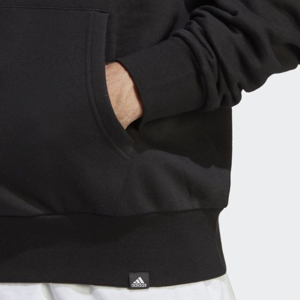 Adidas Sweat à Capuche Graphique Noir