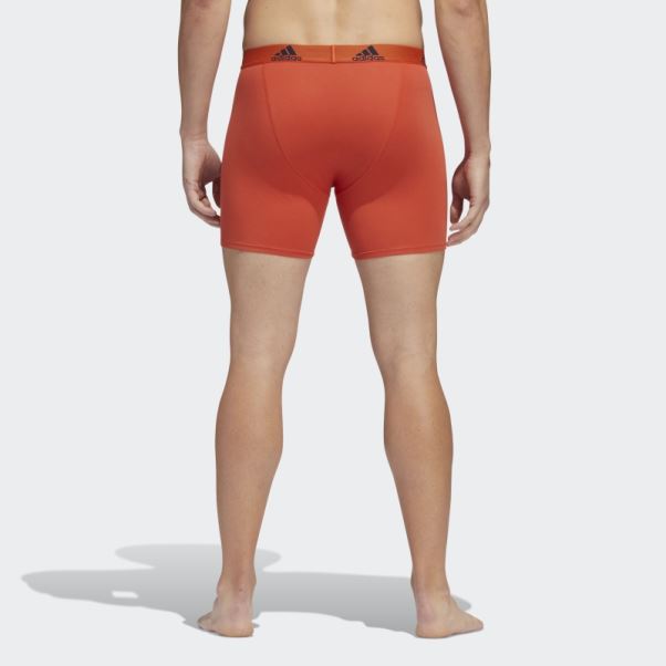 3 Paires De Boxers Bleus En Coton Stretch Adidas