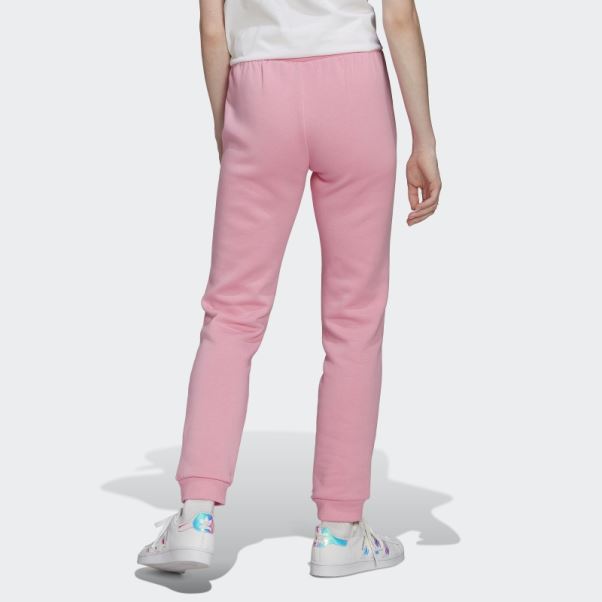 Pantalon De Jogging Slim En Polaire Adicolor Essentials Rose Adidas