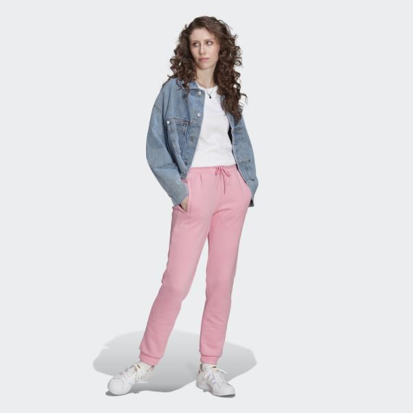Pantalon De Jogging Slim En Polaire Adicolor Essentials Rose Adidas