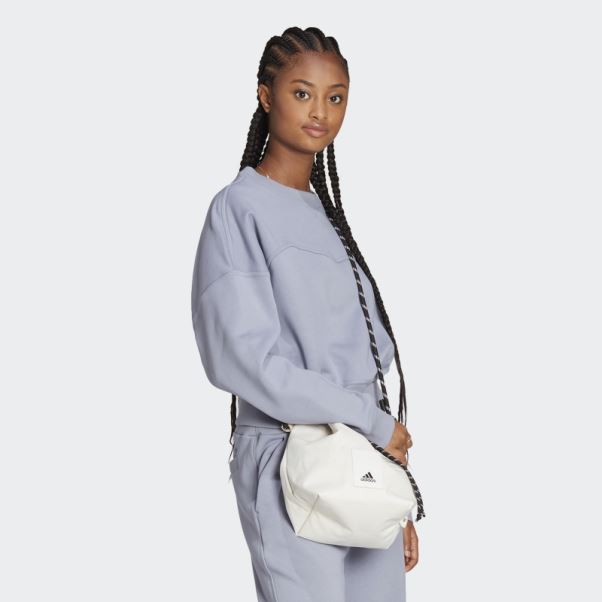 Sweat Polaire Lounge Violet Argent Adidas