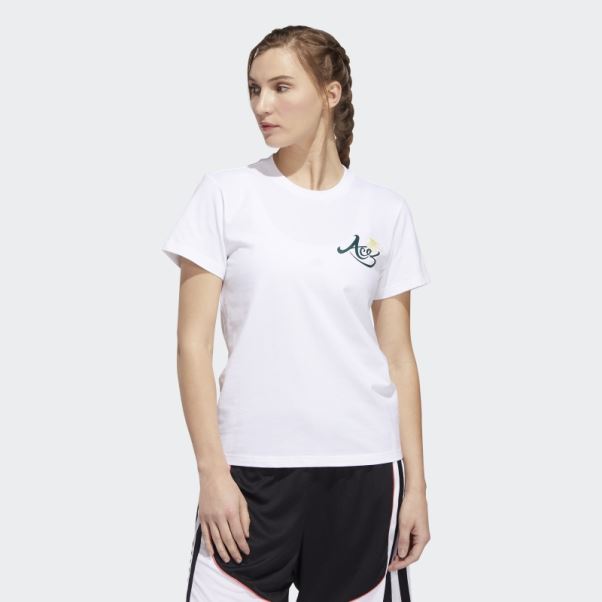 Adidas Lailaa T-shirt Blanc