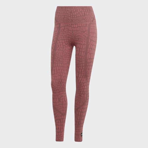 Legging Adidas Formotion Sculpt Croco 7/8 Bordeaux