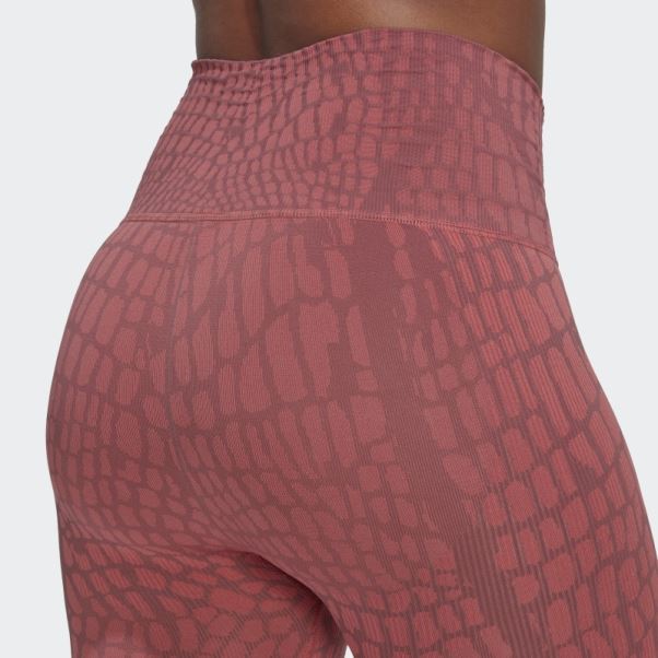 Legging Adidas Formotion Sculpt Croco 7/8 Bordeaux