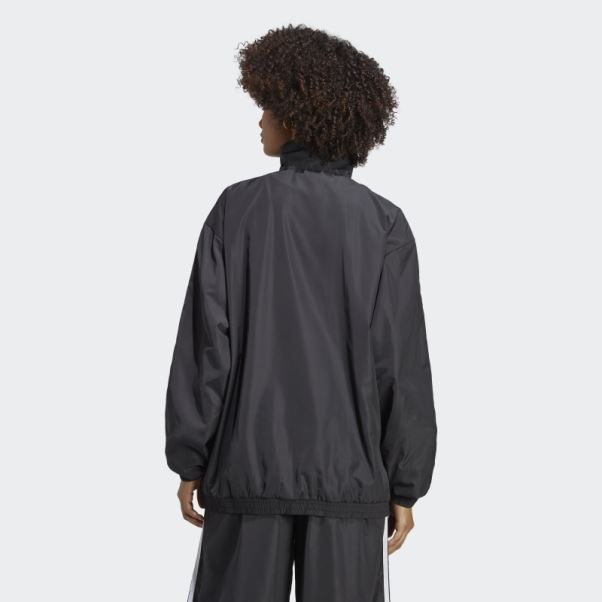 Haut De Survêtement Adidas Oversize Noir