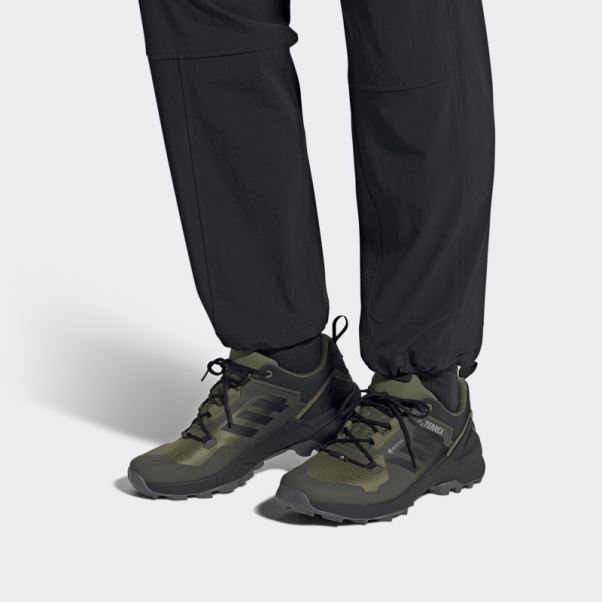 Chaussures De Randonnée Adidas Terrex Swift R3 Gore-tex Olive