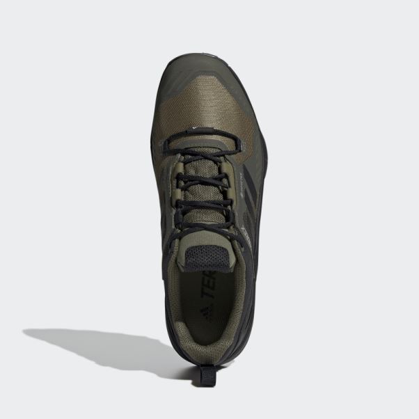 Chaussures De Randonnée Adidas Terrex Swift R3 Gore-tex Olive