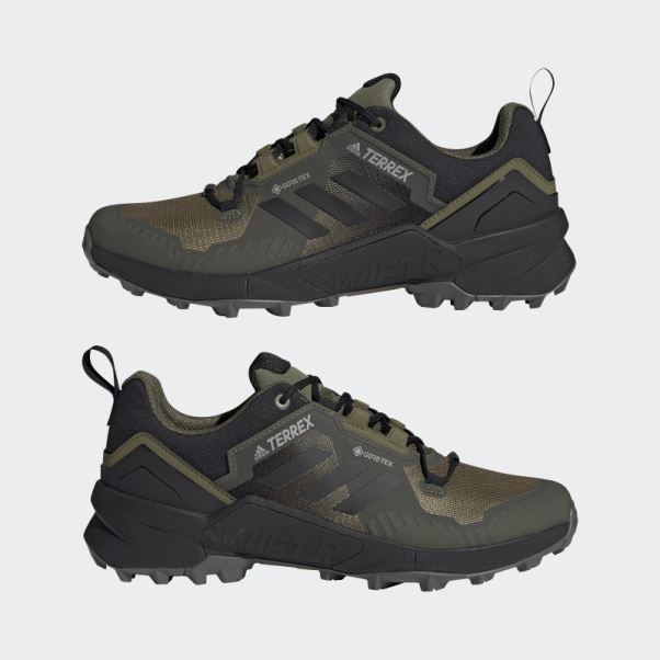 Chaussures De Randonnée Adidas Terrex Swift R3 Gore-tex Olive