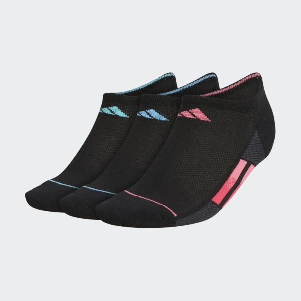 Chaussettes Invisibles à Rayures Superlite 3 Paires Adidas Noir
