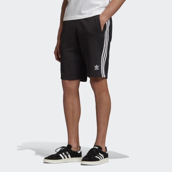 Short De Survêtement 3 Bandes Noir Adidas