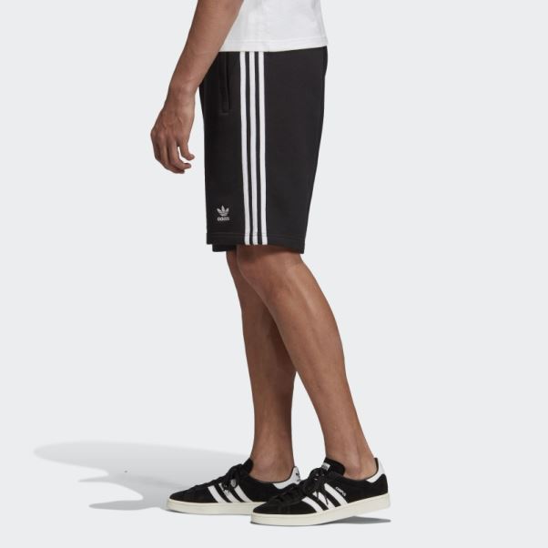 Short De Survêtement 3 Bandes Adidas Noir