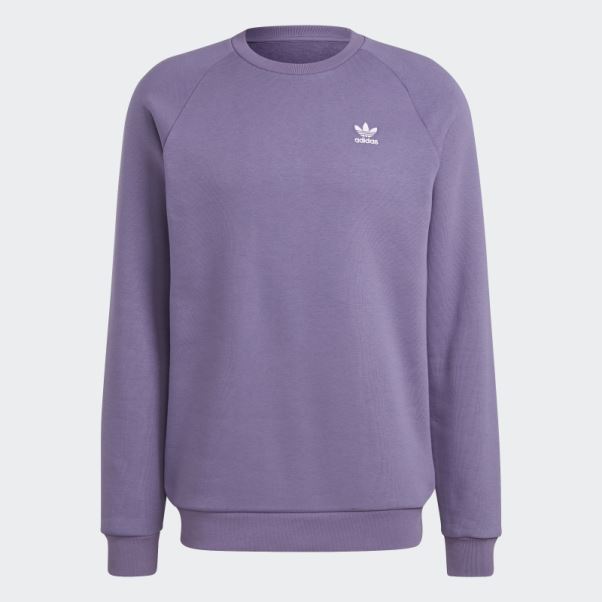 Sweat Ras Du Cou Trefoil Essentials Violet Tech Adidas
