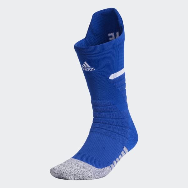 Chaussettes Mi-mollet Matelassées Adidas Adizero Football Bleu