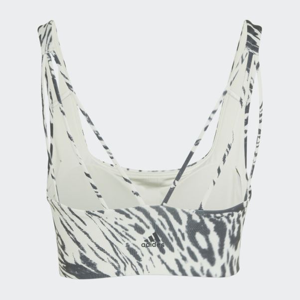Soutien-gorge Imprimé Intégral à Maintien Moyen Powerimpact Training Adidas Vert