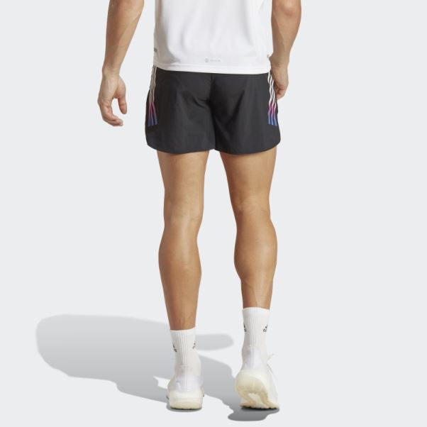 Run Icon Short 3 Bandes Adidas Noir