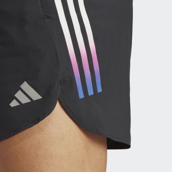 Run Icon Short 3 Bandes Adidas Noir