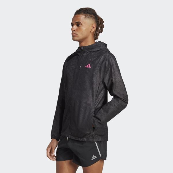 Veste à Membrane Technique Adizero Noire Adidas