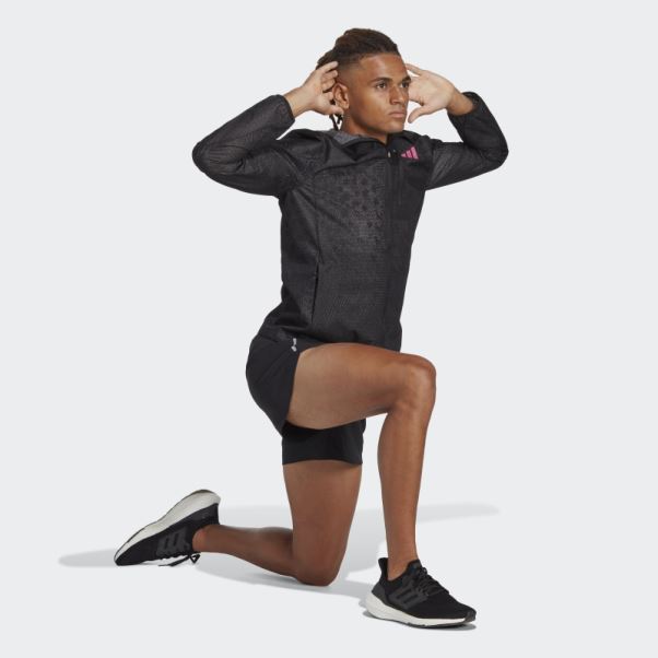 Veste à Membrane Technique Adizero Noire Adidas