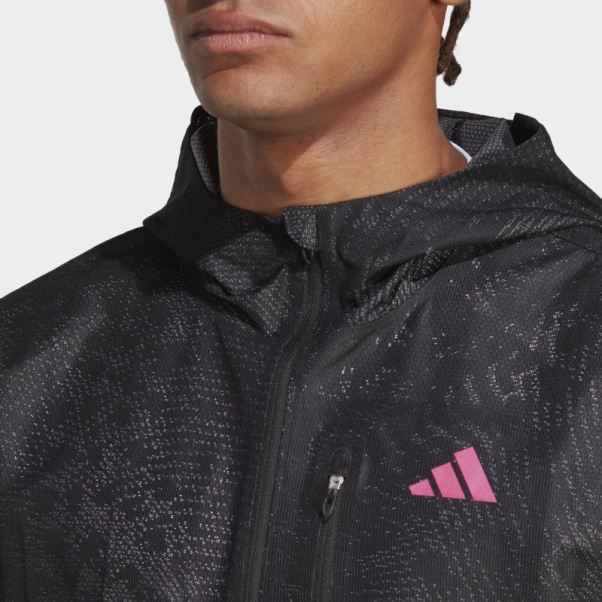 Veste à Membrane Technique Adizero Noire Adidas