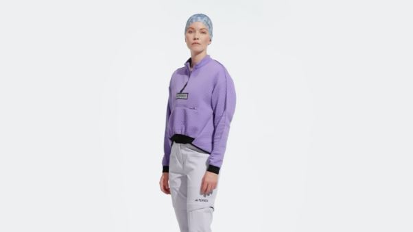 Veste Polaire Demi-zip Terrex Utilitas Violet Adidas