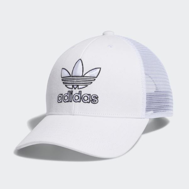 Casquette Trucker Structurée Adidas Blanc