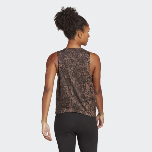 Adidas Train Icons T-shirt Imprimé Terre