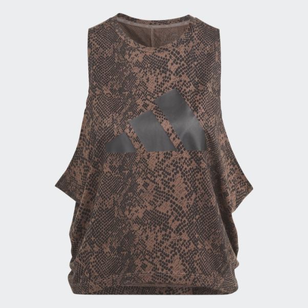 Adidas Train Icons T-shirt Imprimé Terre