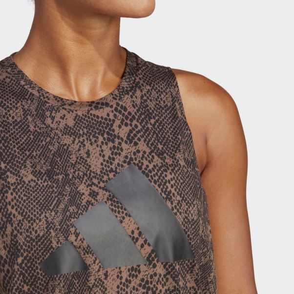 Adidas Train Icons T-shirt Imprimé Terre