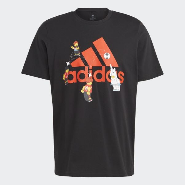 T-shirt Graphique Adidas X Lego Soccer Badge Of Sport Noir Chaud