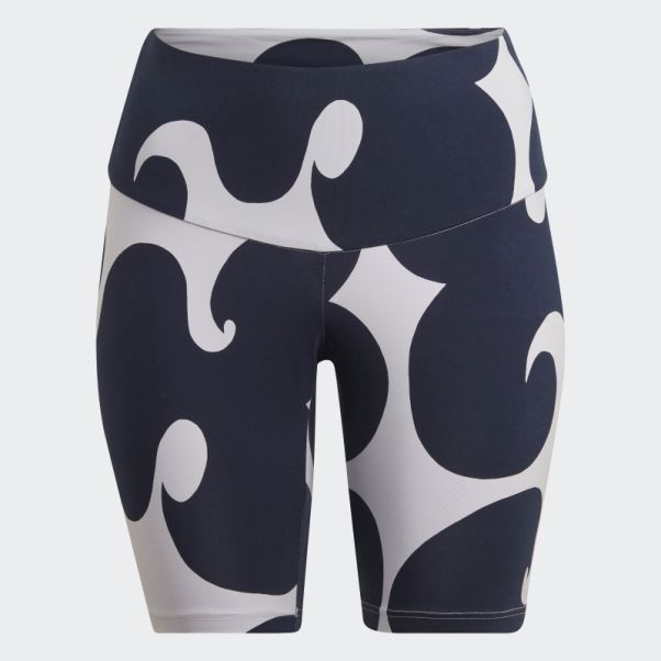 Collants Courts Adidas Marimekko Rib Au Genou (taille Plus) Teinte Violette