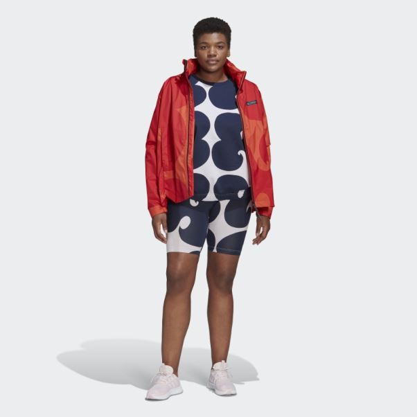 Collants Courts Adidas Marimekko Rib Au Genou (taille Plus) Teinte Violette