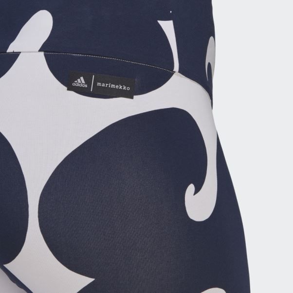 Collants Courts Adidas Marimekko Rib Au Genou (taille Plus) Teinte Violette