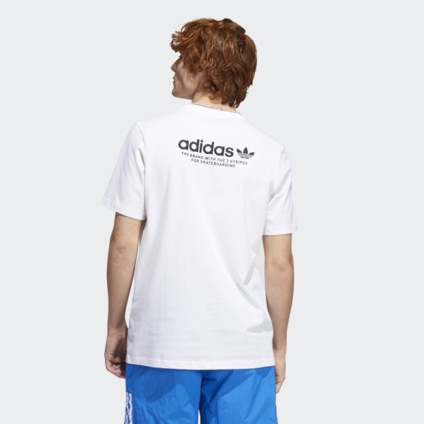 Skateboarding 4.0 Logo Tee (neutre) Adidas Blanc