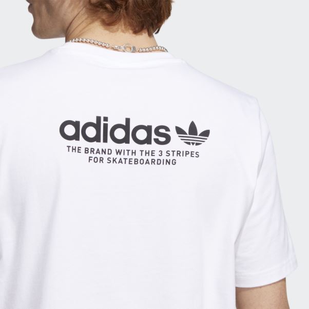 Skateboarding 4.0 Logo Tee (neutre) Adidas Blanc