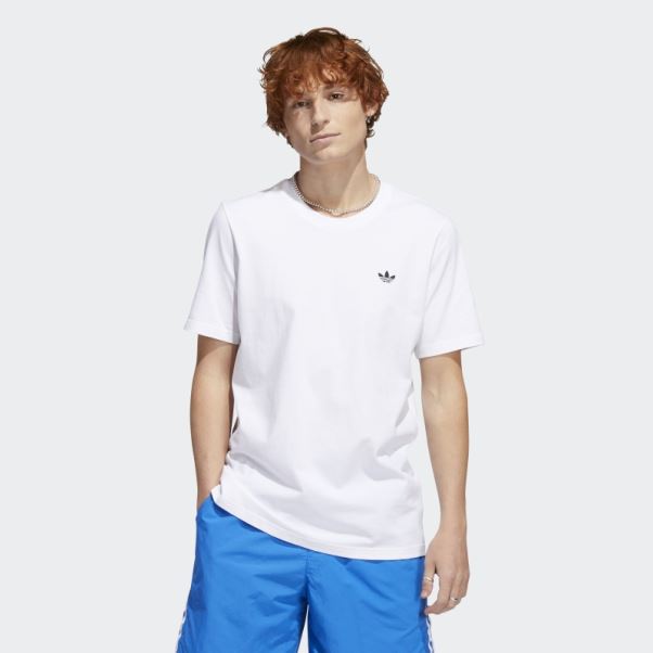 T-shirt Blanc Logo Skateboarding 4.0 (non Genré) Adidas