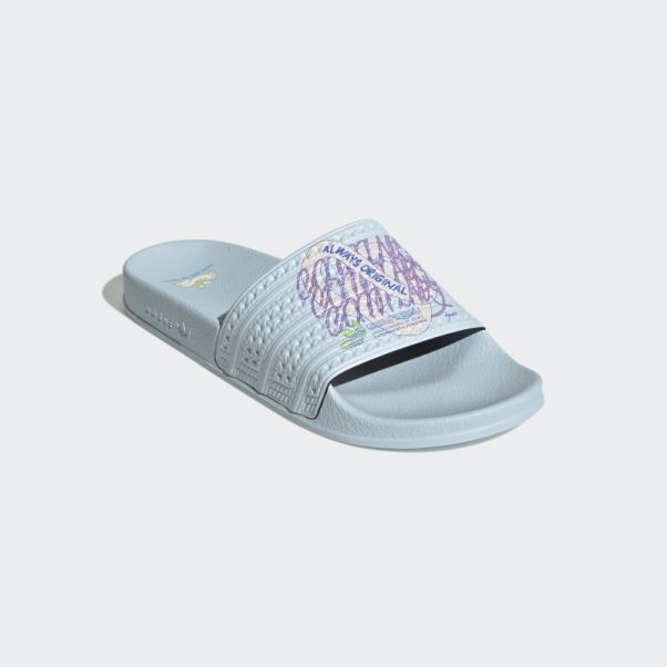 Claquettes Adidas Adilette Bleues