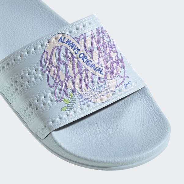 Claquettes Adidas Adilette Bleues