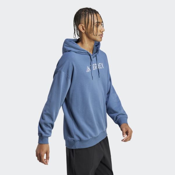 Sweat à Capuche Avec Grand Logo Steel Terrex (non Genré) Adidas