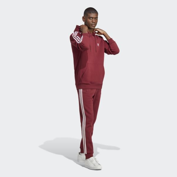 Pantalon Adidas Adicolor Classics 3 Bandes Rouge