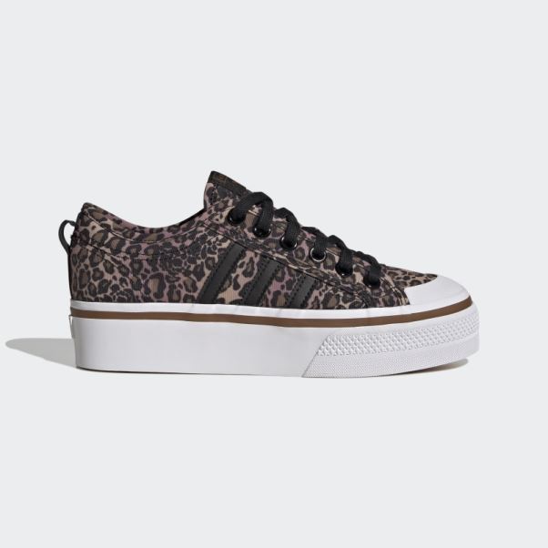 Adidas Nizza Plate-forme Chaussures Marron