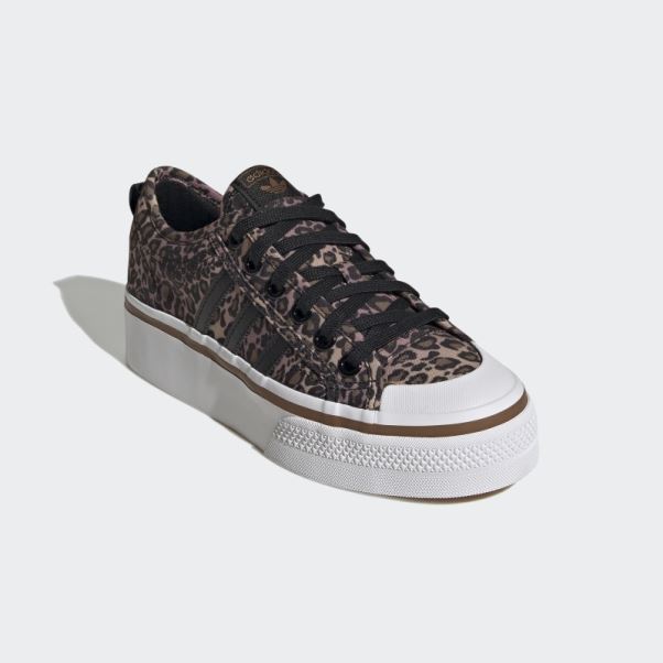 Adidas Nizza Plate-forme Chaussures Marron