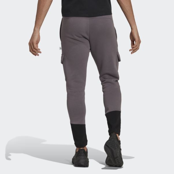 Pantalon Cargo En Molleton Adidas Trace Future Icons Gris