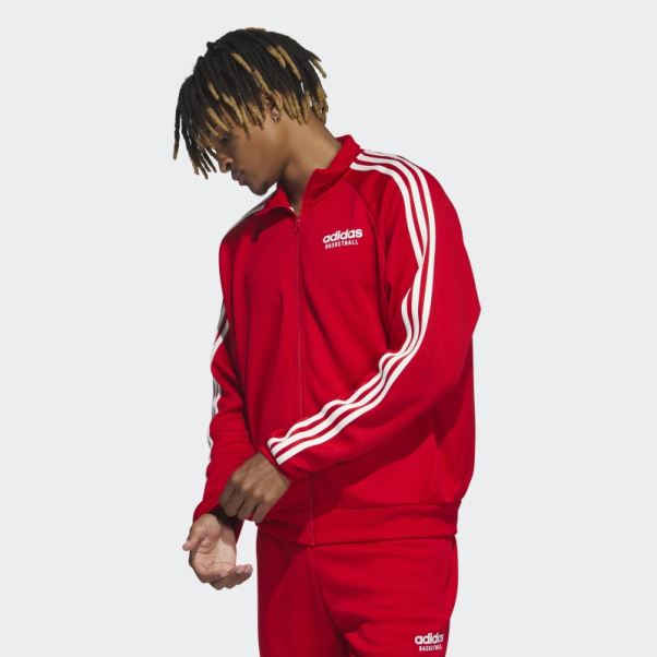 Veste De Basketball Adidas écarlate Mode