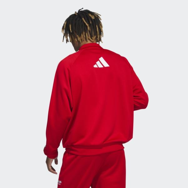Veste De Basketball Adidas écarlate Mode