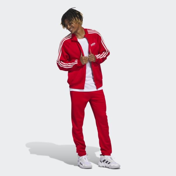 Veste De Basketball Adidas écarlate Mode